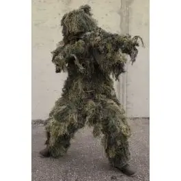 Mil-Tec Ghillie Suit Ignífugo Woodland (4 piezas)